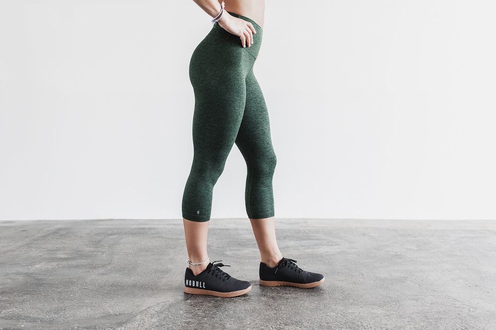 Leggings NOBULL Femme Vert - NOBULL High-Rise Crop,France (5273-EZQSI)